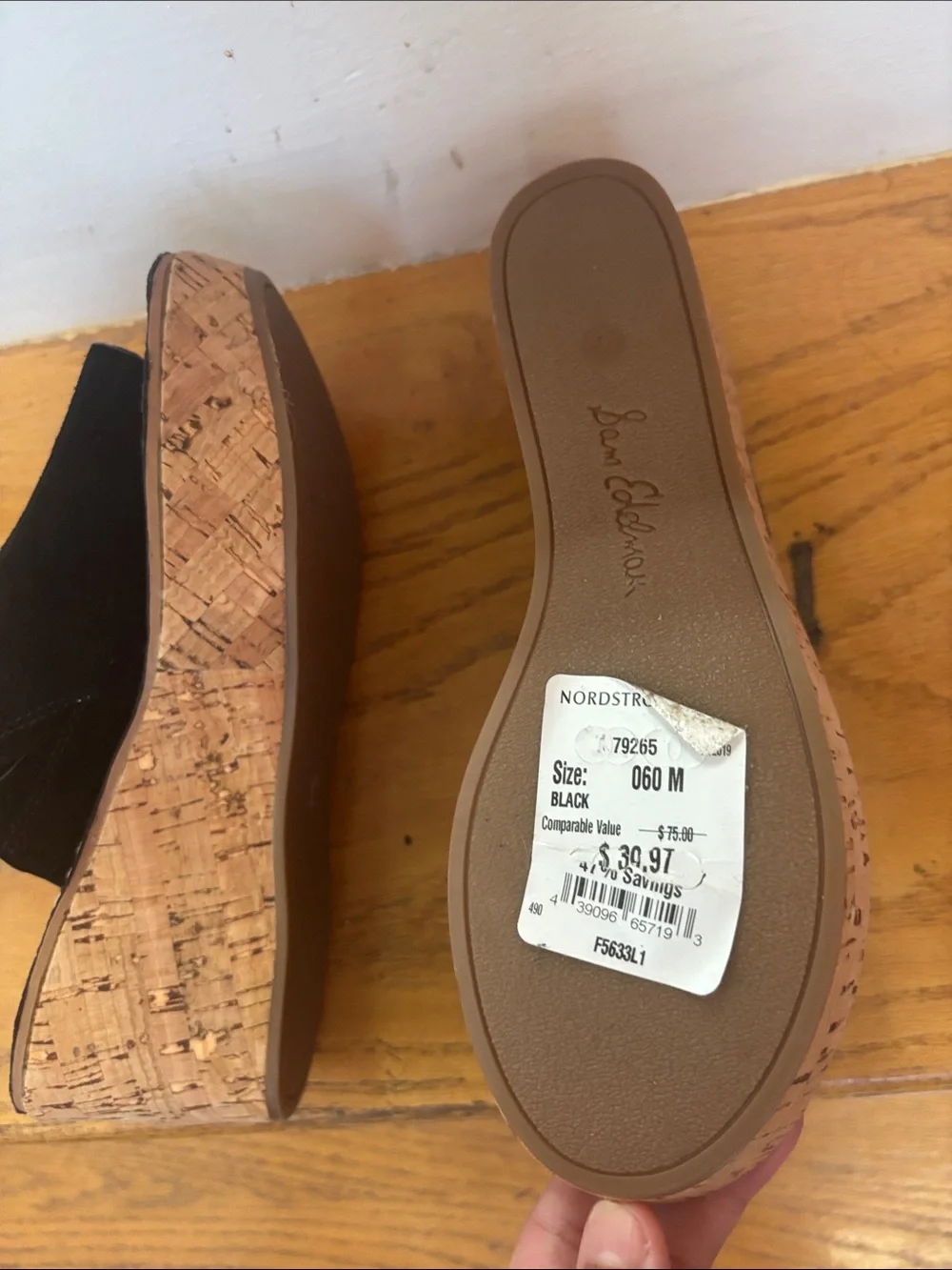 Black Suede Slide Sandals for Women